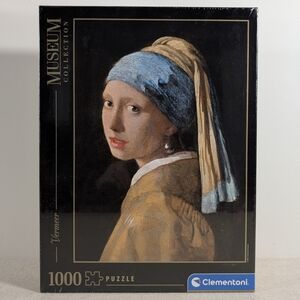Clementoni Museum Collection 1000 Puzzle Vermeer Girl With A Pearl Earring NEW